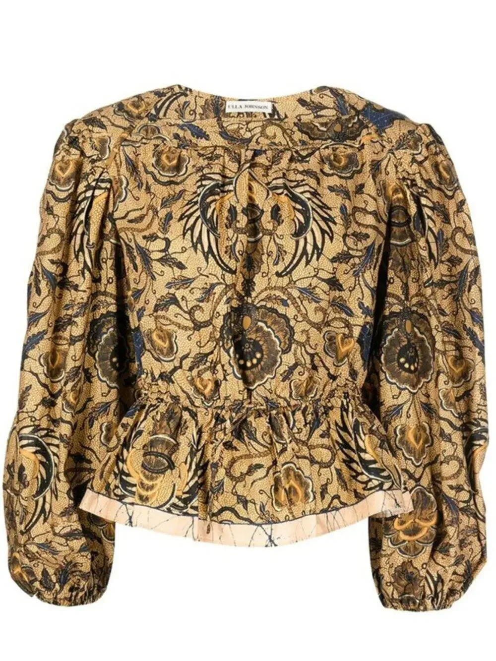 Ulla Johnson Mireya Puff Sleeve Printed Blouse